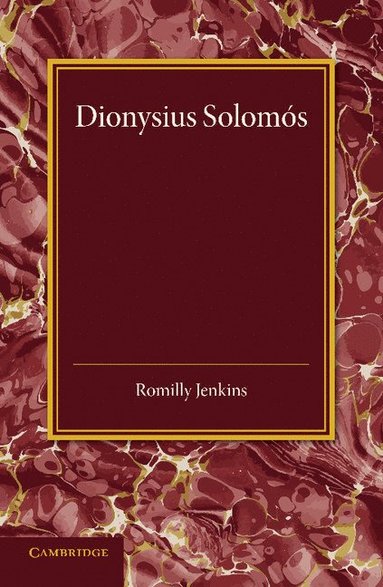 bokomslag Dionysius Solomos