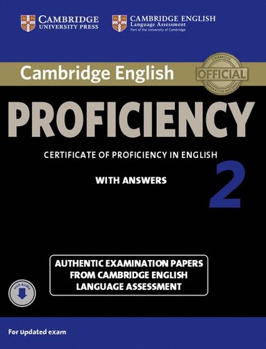bokomslag Cambridge English Proficiency 2 Student's Book with Answers with Audio
