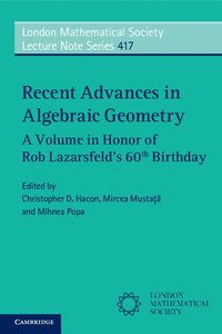 bokomslag Recent Advances in Algebraic Geometry