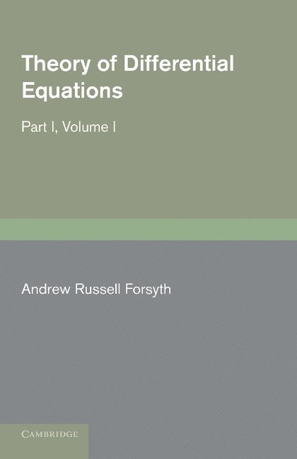 Andrew Russell Forsyth - Theory of Differential Equations, Häftad