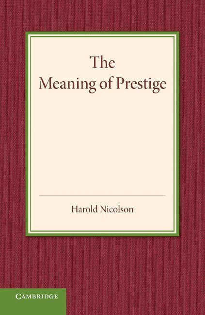 The Meaning of Prestige 1