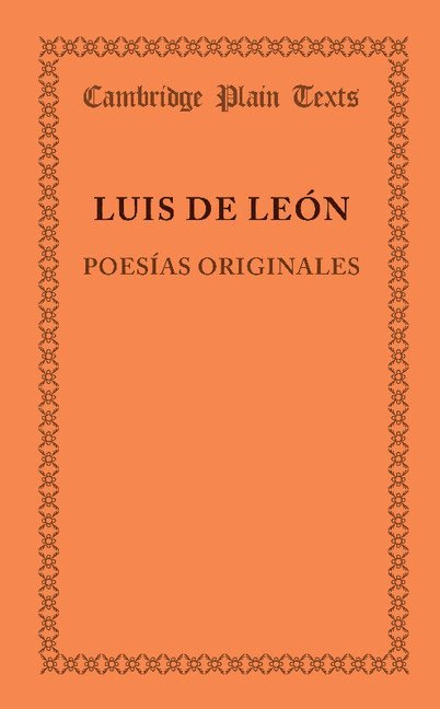 Luis de Leon, Luis De Leon - Poesias originales, Häftad