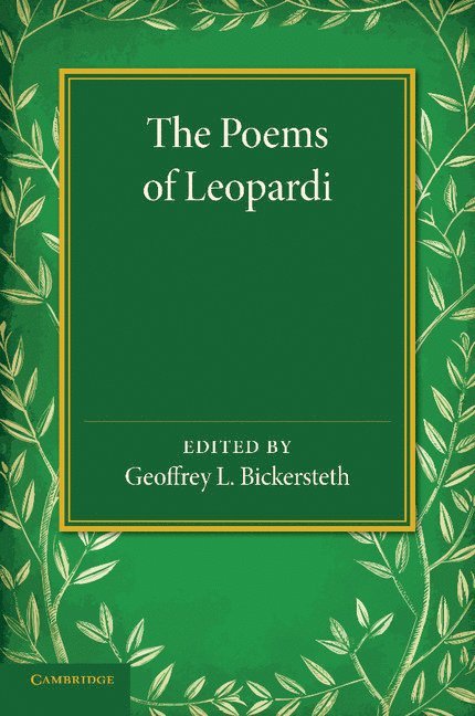 The Poems of Leopardi 1