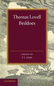 bokomslag Thomas Lovell Beddoes