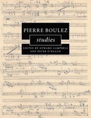 bokomslag Pierre Boulez Studies