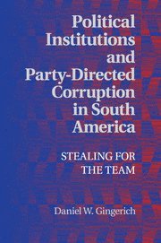 bokomslag Political Institutions and Party-Directed Corruption in South America