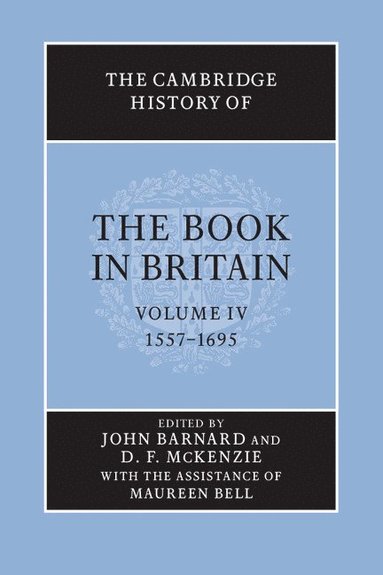 bokomslag The Cambridge History of the Book in Britain