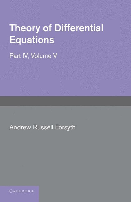 Theory of Differential Equations 1