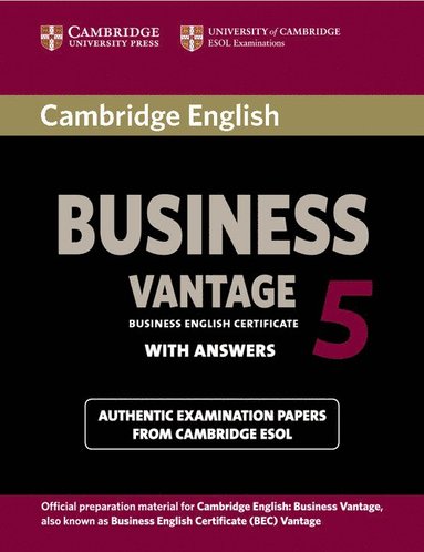 bokomslag Cambridge English Business 5 Vantage Student's Book with Answers
