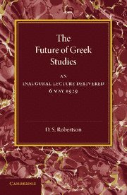 bokomslag Future of Greek Studies