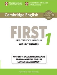 bokomslag Cambridge English First 1 for Revised Exam from 2015 Student's Book without Answers