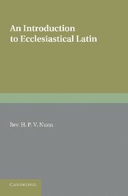 bokomslag Introduction to Ecclesiastical Latin