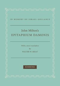 bokomslag John Milton's Epitaphium Damonis