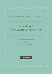 bokomslag John Milton's Epitaphium Damonis