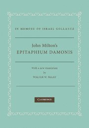 bokomslag John Milton's Epitaphium Damonis