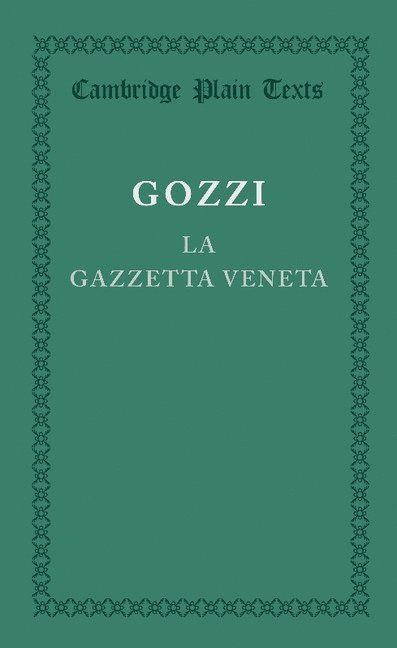 Gasparo Gozzi - La gazzetta veneta, Häftad