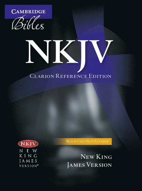 NKJV Clarion Reference Bible, Black Calf Split Leather, NK484:X 1