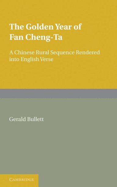 bokomslag The Golden Year of Fan Cheng-Ta