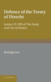 bokomslag Bolingbroke's Defence of the Treaty of Utrecht