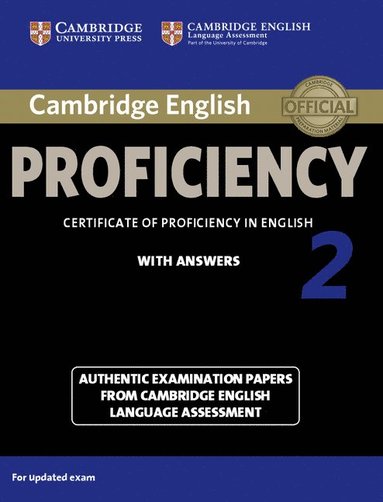 bokomslag Cambridge English Proficiency 2 Student's Book with Answers