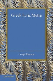 bokomslag Greek Lyric Metre