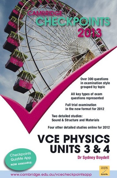 bokomslag Cambridge Checkpoints VCE Physics Units 3 and 4 2013