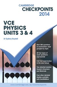 bokomslag Cambridge Checkpoints VCE Physics Units 3 and 4 2014