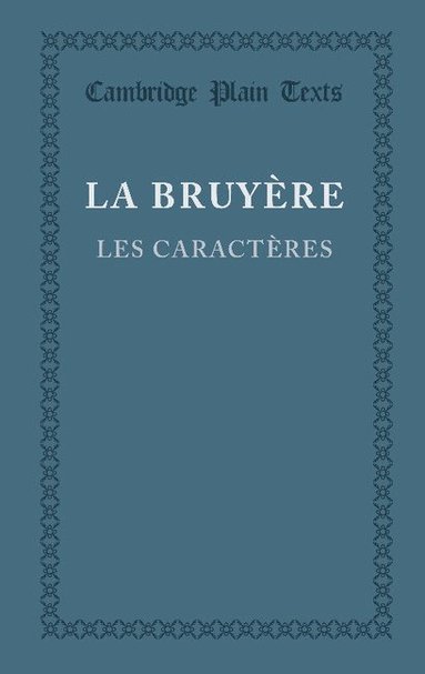 bokomslag Les caracteres ou les moeurs de ce siecle
