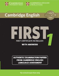 bokomslag Cambridge English First 1 for Revised Exam from 2015 Student's Book with Answers