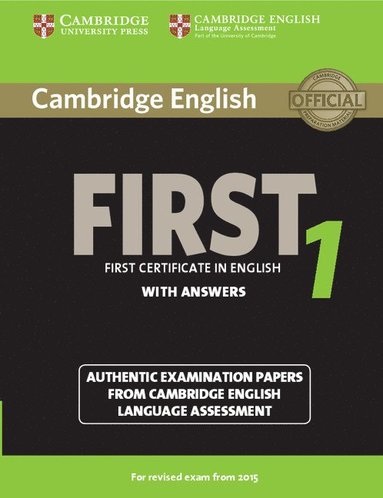bokomslag Cambridge English First 1 for Revised Exam from 2015 Student's Book with Answers