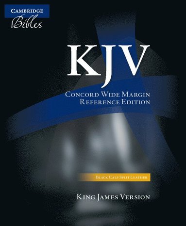 bokomslag KJV Concord Wide Margin Reference Bible, Black Calf Split Leather, KJ764:XM