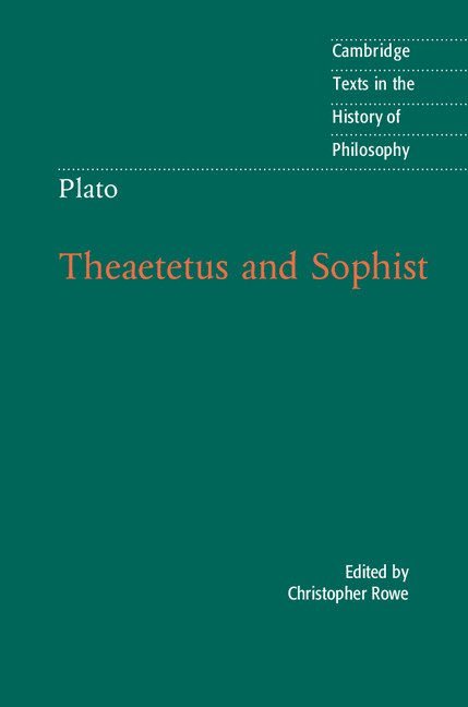 Christopher Rowe - Plato: Theaetetus and Sophist, Häftad