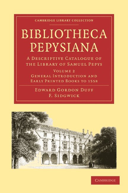 Edward Gordon Duff - Bibliotheca Pepysiana, Häftad