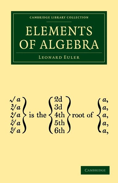 Leonard Euler - Elements of Algebra, Häftad