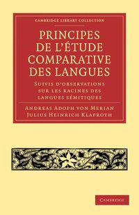 bokomslag Principes de l'Étude Comparative Des Langues: Suivis d'Observations Sur Les Racines Des Langues Sémitiques