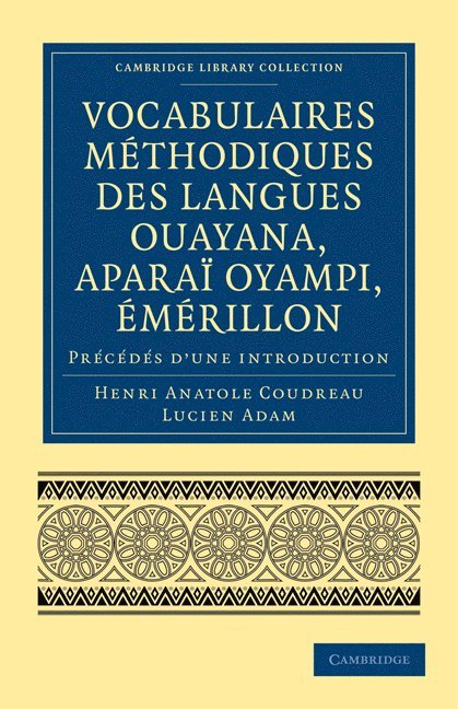 Vocabulaires mthodiques des langues Ouayana, Apara Oyampi, mrillon 1