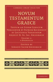 Johann Jacob Griesbach - Novum Testamentum Graece, Häftad