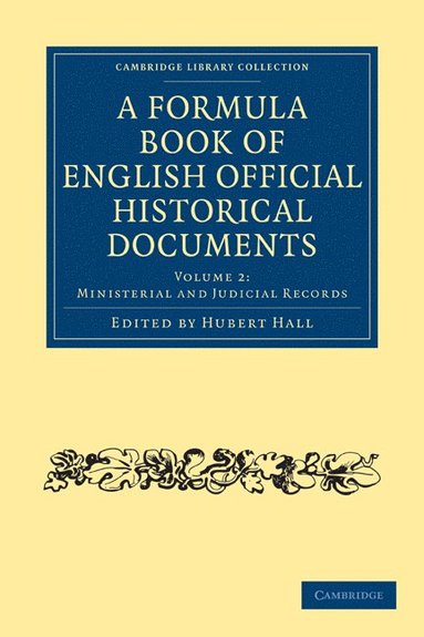 bokomslag A Formula Book of English Official Historical Documents