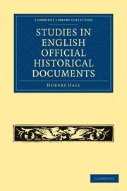 bokomslag Studies in English Official Historical Documents