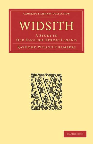 Raymond Wilson Chambers - Widsith, Häftad