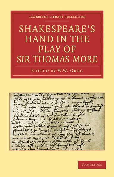 bokomslag Shakespeare's Hand in the Play of Sir Thomas More