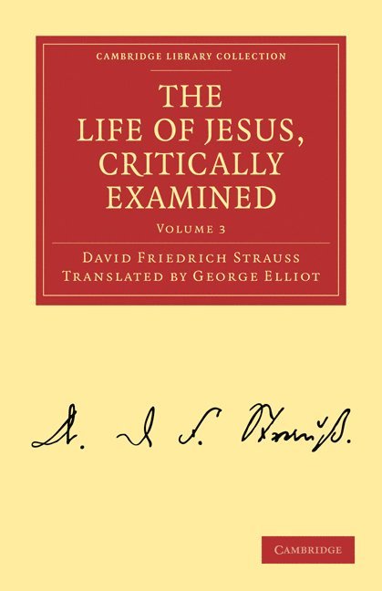 The Life of Jesus, Critically Examined 1
