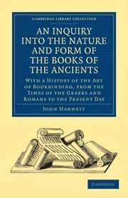 Inquiry into the Nature and Form of the Books of the Ancients