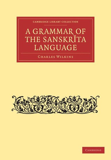 bokomslag Grammar of the Sanskrit Language