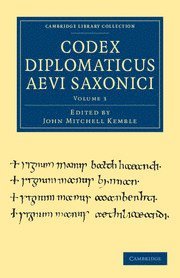 bokomslag Codex Diplomaticus Aevi Saxonici