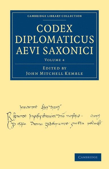 bokomslag Codex Diplomaticus Aevi Saxonici