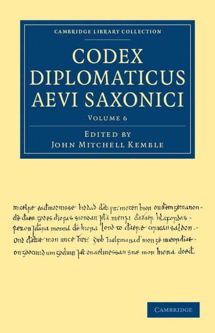 Codex Diplomaticus Aevi Saxonici 1