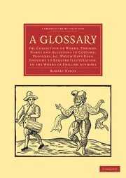 Robert Nares - A Glossary, Häftad