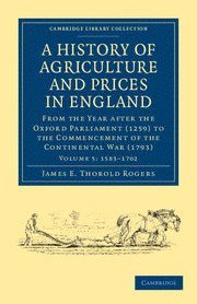 bokomslag History of Agriculture and Prices in England