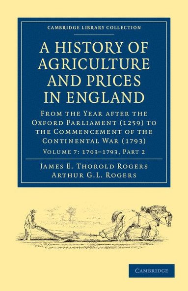 bokomslag A History of Agriculture and Prices in England